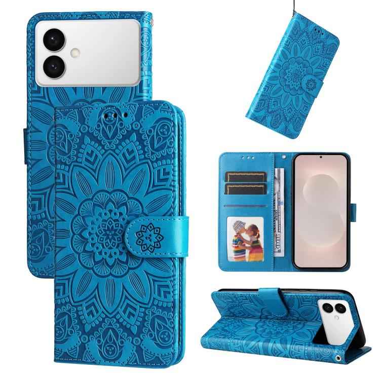 Embossed Sunflower Leather Phone Case, For Samsung Galaxy S26+ 5G, For Samsung Galaxy S26 Edge 5G, For Samsung Galaxy S26 Ultra 5G, For Samsung Galaxy S26 5G, For Samsung Galaxy S25 Edge 5G, For Samsung Galaxy S25 5G, For Samsung Galaxy S25+ 5G        ...