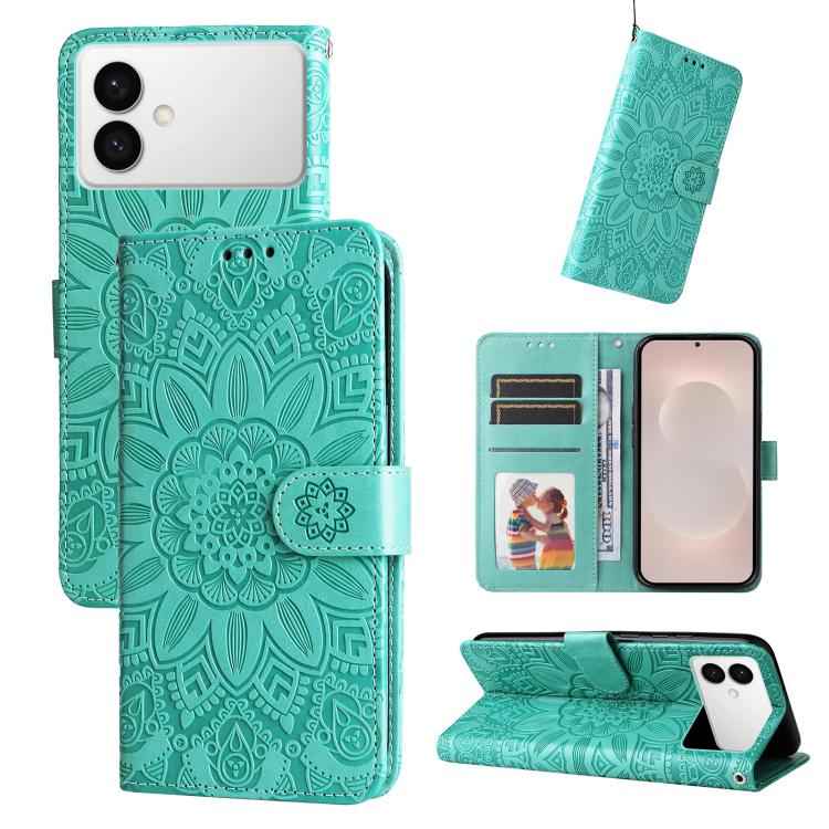 Embossed Sunflower Leather Phone Case, For Samsung Galaxy S26+ 5G, For Samsung Galaxy S26 Edge 5G, For Samsung Galaxy S26 Ultra 5G, For Samsung Galaxy S26 5G, For Samsung Galaxy S25 Edge 5G, For Samsung Galaxy S25 5G, For Samsung Galaxy S25+ 5G        ...