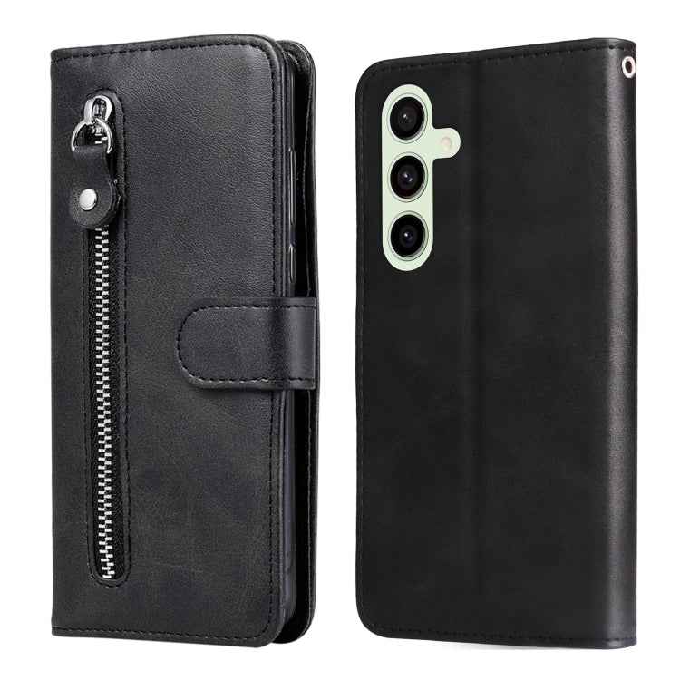 Fashion Calf Texture Zipper Leather Phone Case, For Samsung Galaxy S26+ 5G, For Samsung Galaxy S26 Edge 5G, For Samsung Galaxy S26 Ultra 5G, For Samsung Galaxy S26 5G, For Samsung Galaxy S25 Edge 5G, For Samsung Galaxy S25 5G, For Samsung Galaxy S25+ 5...