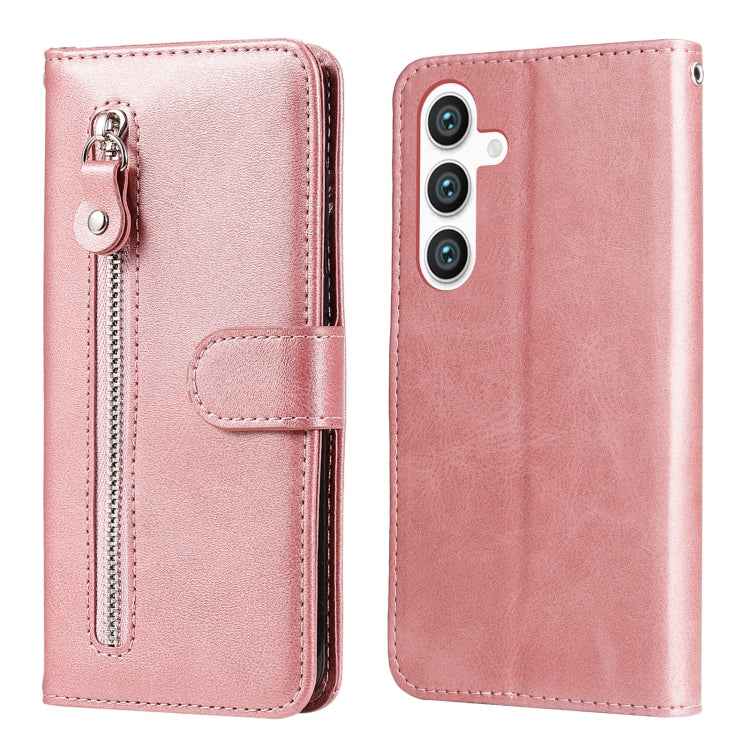 Fashion Calf Texture Zipper Leather Phone Case, For Samsung Galaxy S26+ 5G, For Samsung Galaxy S26 Edge 5G, For Samsung Galaxy S26 Ultra 5G, For Samsung Galaxy S26 5G, For Samsung Galaxy S25 Edge 5G, For Samsung Galaxy S25 5G, For Samsung Galaxy S25+ 5...