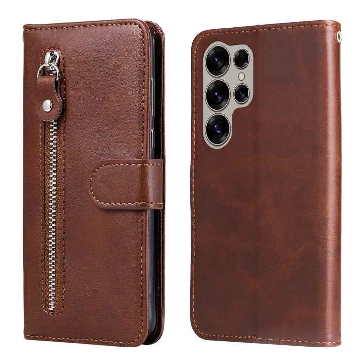 Fashion Calf Texture Zipper Leather Phone Case, For Samsung Galaxy S26+ 5G, For Samsung Galaxy S26 Edge 5G, For Samsung Galaxy S26 Ultra 5G, For Samsung Galaxy S26 5G, For Samsung Galaxy S25 Edge 5G, For Samsung Galaxy S25 5G, For Samsung Galaxy S25+ 5...