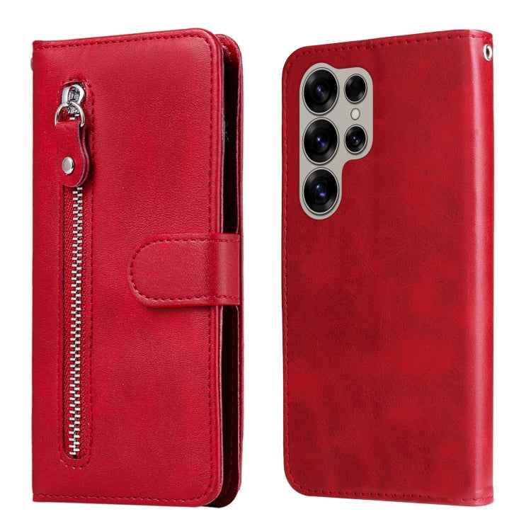 Fashion Calf Texture Zipper Leather Phone Case, For Samsung Galaxy S26+ 5G, For Samsung Galaxy S26 Edge 5G, For Samsung Galaxy S26 Ultra 5G, For Samsung Galaxy S26 5G, For Samsung Galaxy S25 Edge 5G, For Samsung Galaxy S25 5G, For Samsung Galaxy S25+ 5...