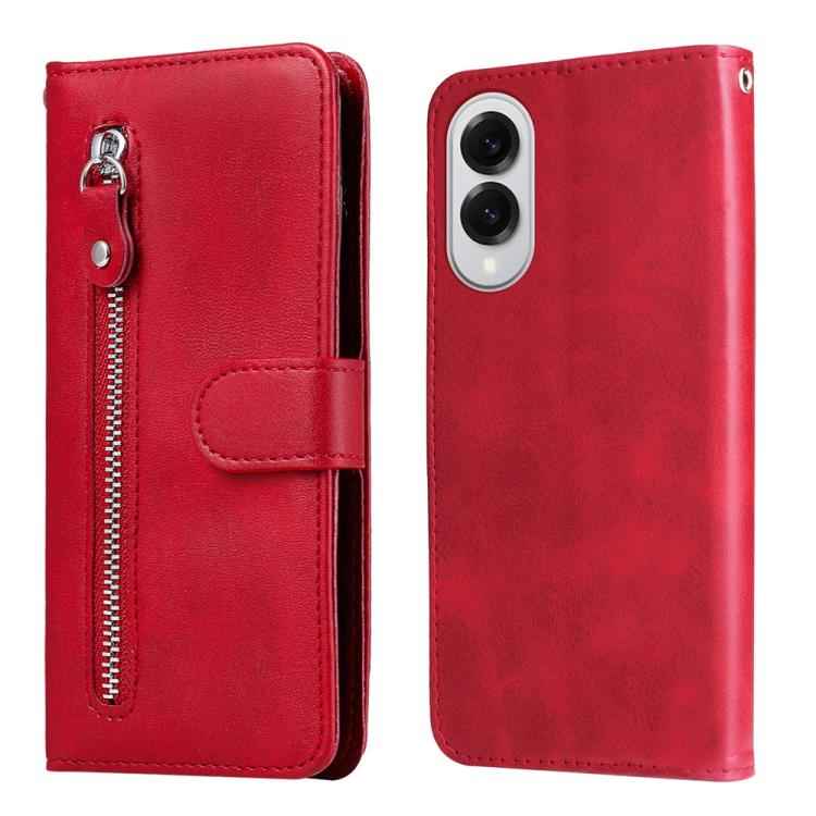 Fashion Calf Texture Zipper Leather Phone Case, For Samsung Galaxy S26+ 5G, For Samsung Galaxy S26 Edge 5G, For Samsung Galaxy S26 Ultra 5G, For Samsung Galaxy S26 5G, For Samsung Galaxy S25 Edge 5G, For Samsung Galaxy S25 5G, For Samsung Galaxy S25+ 5...