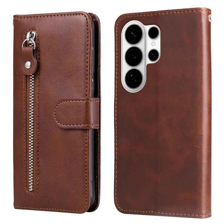 Fashion Calf Texture Zipper Leather Phone Case, For Samsung Galaxy S26+ 5G, For Samsung Galaxy S26 Edge 5G, For Samsung Galaxy S26 Ultra 5G, For Samsung Galaxy S26 5G, For Samsung Galaxy S25 Edge 5G, For Samsung Galaxy S25 5G, For Samsung Galaxy S25+ 5...