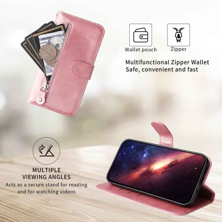 Fashion Calf Texture Zipper Leather Phone Case, For Samsung Galaxy S26+ 5G, For Samsung Galaxy S26 Edge 5G, For Samsung Galaxy S26 Ultra 5G, For Samsung Galaxy S26 5G, For Samsung Galaxy S25 Edge 5G, For Samsung Galaxy S25 5G, For Samsung Galaxy S25+ 5...