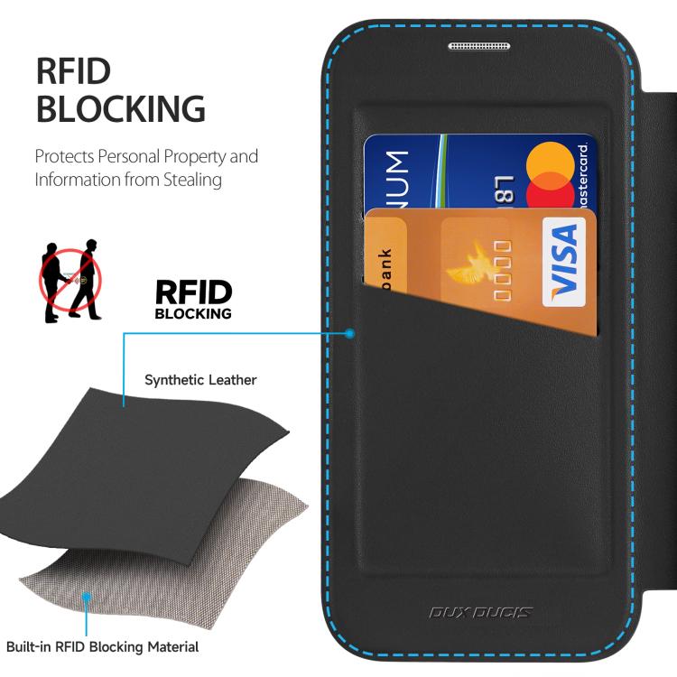 DUX DUCIS Skin X Pro Series MagSafe Ring Holder Leather Phone Case