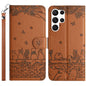 Cat Embossing Pattern Leather Phone Case with Lanyard, For Samsung Galaxy S26+ 5G, For Samsung Galaxy S26 Edge 5G, For Samsung Galaxy S26 Ultra 5G, For Samsung Galaxy S26 5G, For Samsung Galaxy S25 FE 5G, For Samsung Galaxy S25 5G                      ...