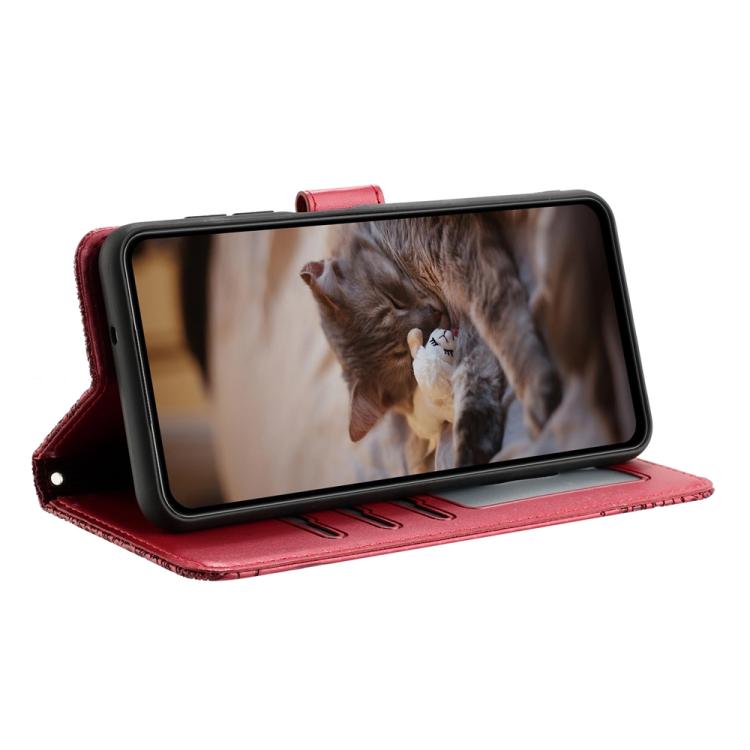 Cat Embossing Pattern Leather Phone Case with Lanyard, For Samsung Galaxy S26+ 5G, For Samsung Galaxy S26 Edge 5G, For Samsung Galaxy S26 Ultra 5G, For Samsung Galaxy S26 5G, For Samsung Galaxy S25 FE 5G, For Samsung Galaxy S25 5G                      ...