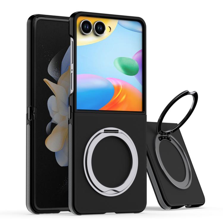 Dual-Color Skin Feel 360 Rotating Holder Phone Case