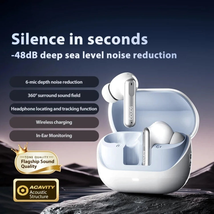 Sanag T51S TWS ANC Noise Reduction Wireless Bluetooth Earphone