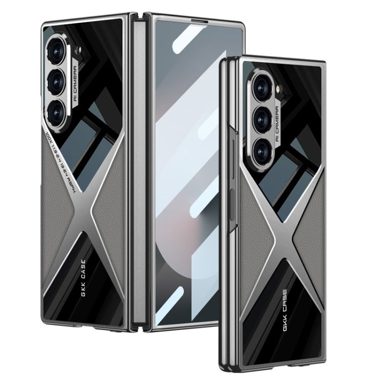 GKK Integrated Leather Electroplating Supersonic Speed Shockproof Phone Case