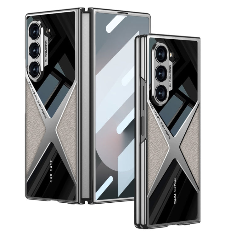 GKK Integrated Leather Electroplating Supersonic Speed Shockproof Phone Case