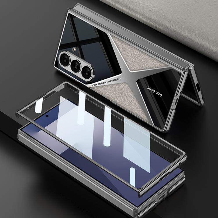 GKK Integrated Leather Electroplating Supersonic Speed Shockproof Phone Case