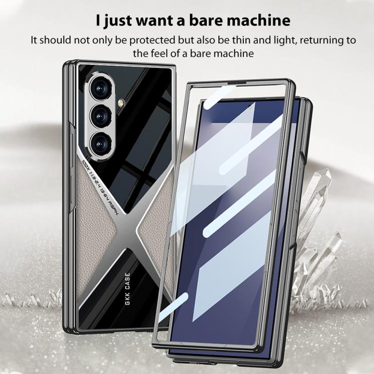 GKK Integrated Leather Electroplating Supersonic Speed Shockproof Phone Case