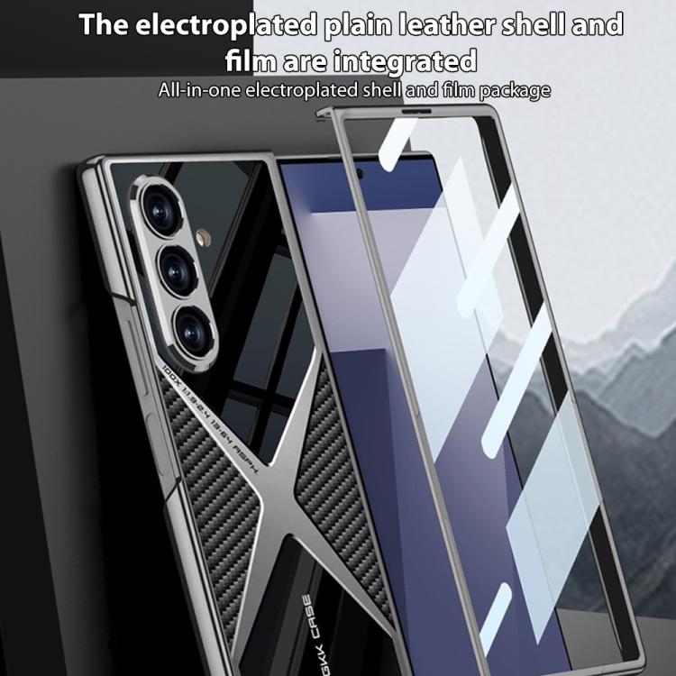 GKK Integrated Leather Electroplating Supersonic Speed Shockproof Phone Case