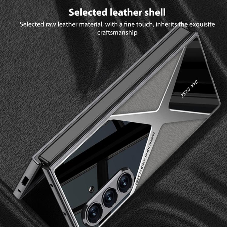 GKK Integrated Leather Electroplating Supersonic Speed Shockproof Phone Case