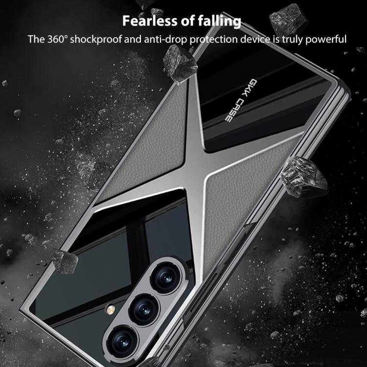 GKK Integrated Leather Electroplating Supersonic Speed Shockproof Phone Case