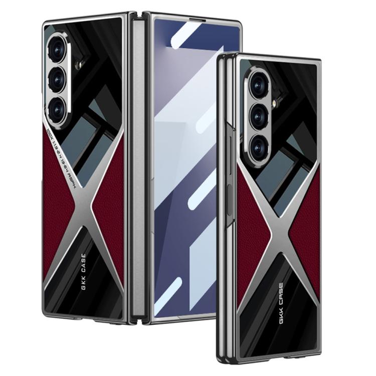 GKK Integrated Leather Electroplating Supersonic Speed Shockproof Phone Case