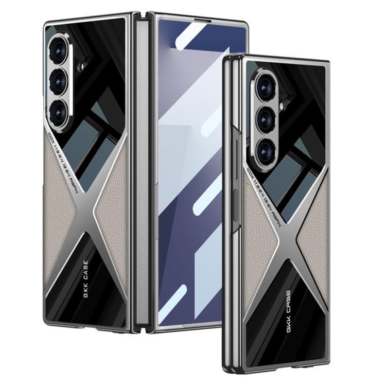 GKK Integrated Leather Electroplating Supersonic Speed Shockproof Phone Case