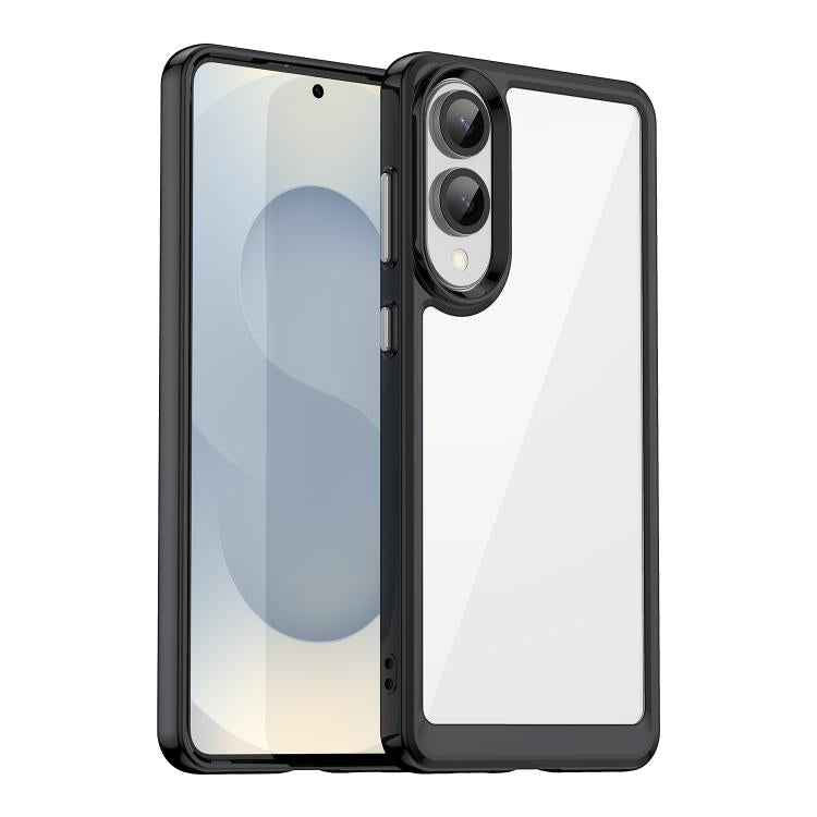 Colorful Series Acrylic Hybrid TPU Phone Case, For Samsung Galaxy S26+ 5G, For Samsung Galaxy S26 Edge 5G, For Samsung Galaxy S26 Ultra 5G, For Samsung Galaxy S26 5G, For Samsung Galaxy S25 Edge 5G, For Samsung Galaxy S25 5G, For Samsung Galaxy S25+ 5G...