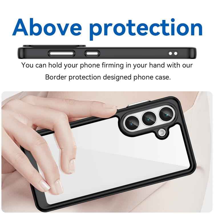 Colorful Series Acrylic Hybrid TPU Phone Case, For Samsung Galaxy S26+ 5G, For Samsung Galaxy S26 Edge 5G, For Samsung Galaxy S26 Ultra 5G, For Samsung Galaxy S26 5G, For Samsung Galaxy S25 Edge 5G, For Samsung Galaxy S25 5G, For Samsung Galaxy S25+ 5G...