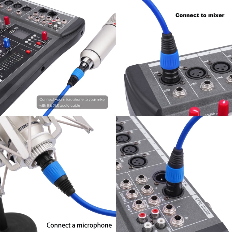 5 Color / Set JC1015 XLR 3pin Male to Female Audio Cable
