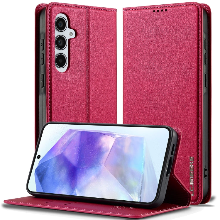 LC.IMEEKE L1 Series Frosted Fine Texture PU Phone Case, For Galaxy S26 FE 5G, For Samsung Galaxy S26+ 5G, For Samsung Galaxy S26 Ultra 5G, For Samsung Galaxy S26 5G, For Samsung Galaxy S25 Edge 5G, For Samsung Galaxy S25 5G, For Samsung Galaxy S25+ 5G ...