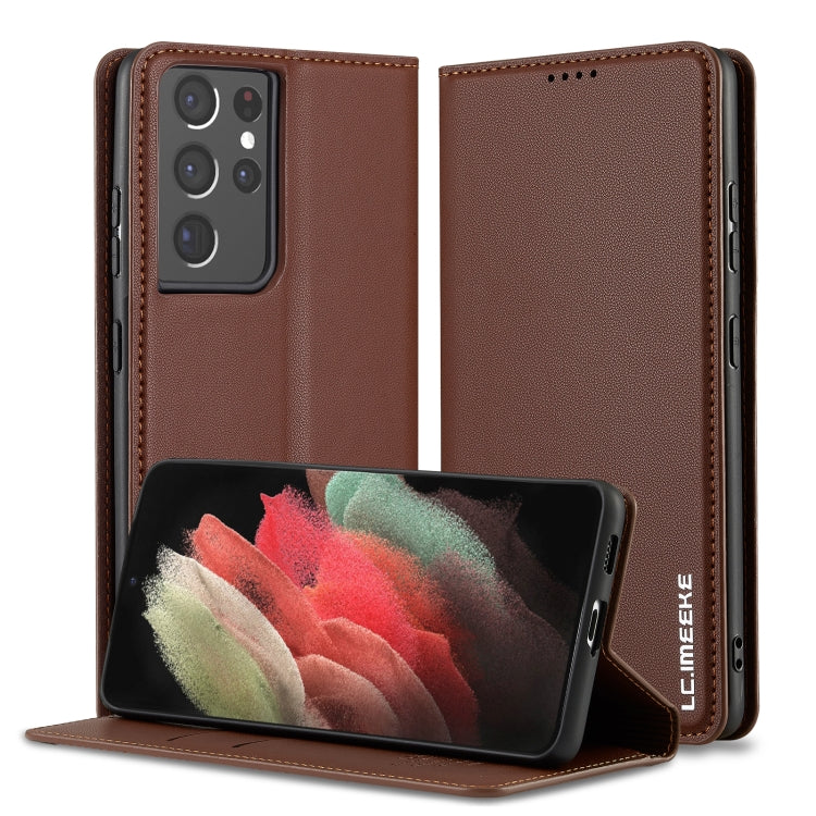 LC.IMEEKE L1 Series Frosted Fine Texture PU Phone Case, For Samsung Galaxy S22+ 5G, For Samsung Galaxy S22 5G, For Samsung Galaxy S21 5G, For Samsung Galaxy S21+ 5G, For Samsung Galaxy S21 Ultra 5G