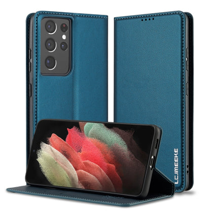 LC.IMEEKE L1 Series Frosted Fine Texture PU Phone Case, For Samsung Galaxy S22+ 5G, For Samsung Galaxy S22 5G, For Samsung Galaxy S21 5G, For Samsung Galaxy S21+ 5G, For Samsung Galaxy S21 Ultra 5G