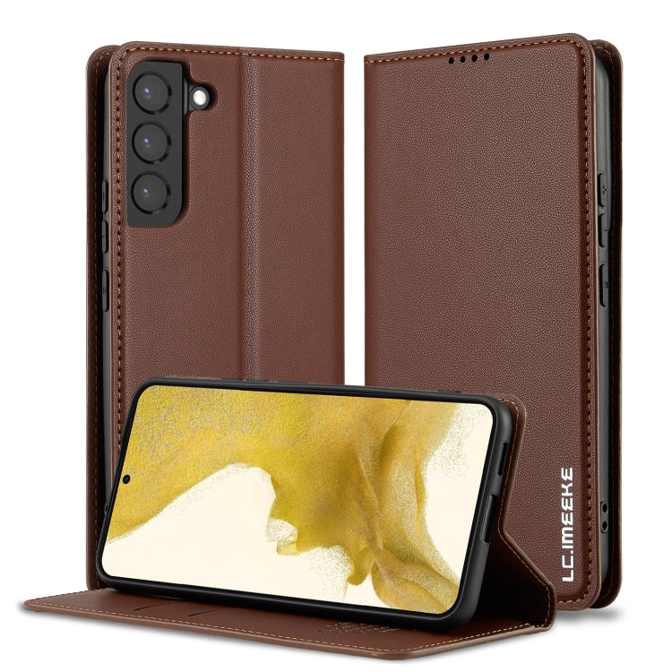 LC.IMEEKE L1 Series Frosted Fine Texture PU Phone Case, For Samsung Galaxy S22+ 5G, For Samsung Galaxy S22 5G, For Samsung Galaxy S21 5G, For Samsung Galaxy S21+ 5G, For Samsung Galaxy S21 Ultra 5G