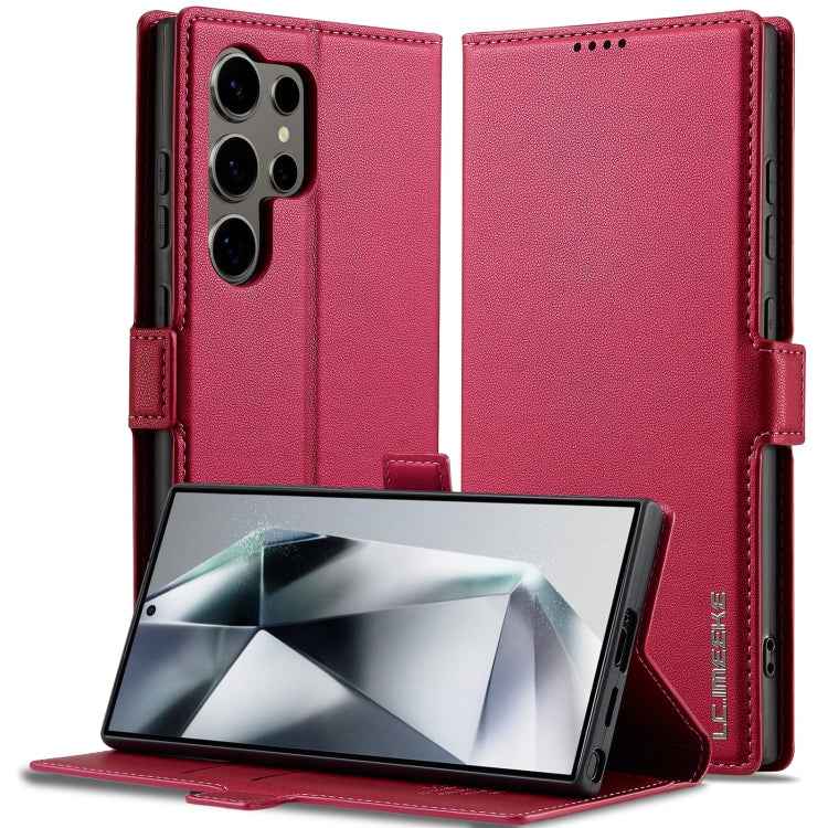 LC.IMEEKE L1 Series Frosted Fine Texture PU Phone Case, For Samsung Galaxy S26+ 5G, For Samsung Galaxy S26 Ultra 5G, For Samsung Galaxy S26 5G, For Samsung Galaxy S25 Edge 5G, For Samsung Galaxy S25 5G, For Samsung Galaxy S25+ 5G                       ...