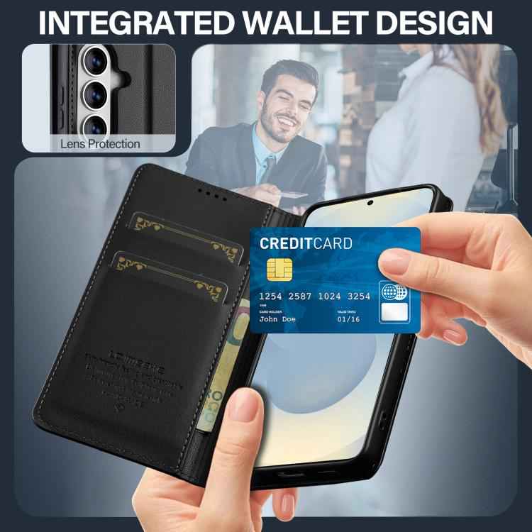 LC.IMEEKE L1 Series Frosted Fine Texture PU Phone Case, For Samsung Galaxy S26+ 5G, For Samsung Galaxy S26 Ultra 5G, For Samsung Galaxy S26 5G, For Samsung Galaxy S25 Edge 5G, For Samsung Galaxy S25 5G, For Samsung Galaxy S25+ 5G                       ...