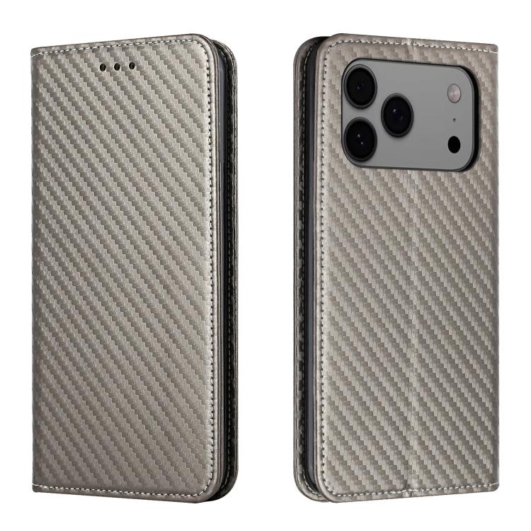 Carbon Fiber Texture Magnetic Flip Leather Phone Case