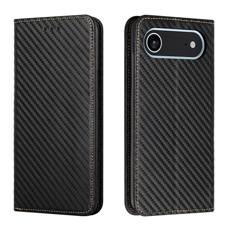 Carbon Fiber Texture Magnetic Flip Leather Phone Case