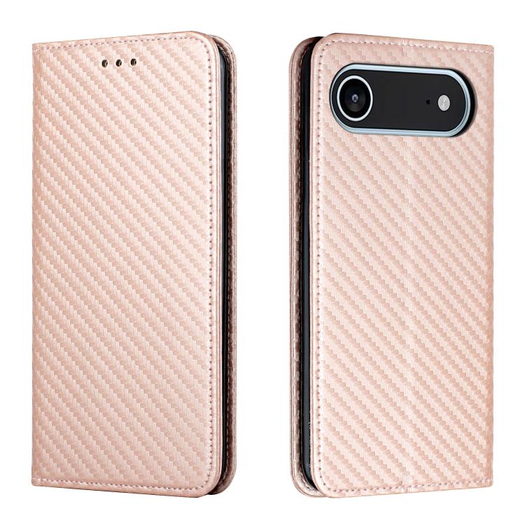 Carbon Fiber Texture Magnetic Flip Leather Phone Case