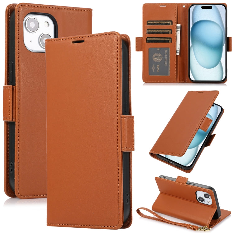 Side Buckle RFID Anti-theft Leather Phone Case