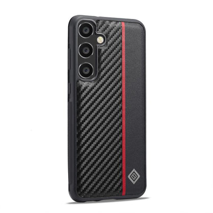 LC.IMEEKE 3 in 1 Carbon Fiber Texture Shockproof Phone Case, For Galaxy S26 FE 5G, For Samsung Galaxy S26+ 5G, For Samsung Galaxy S26 Ultra 5G, For Samsung Galaxy S26 5G, For Samsung Galaxy S25 5G, For Samsung Galaxy S25+ 5G                            ...