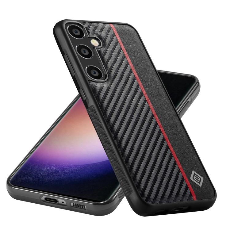 LC.IMEEKE 3 in 1 Carbon Fiber Texture Shockproof Phone Case, For Galaxy S26 FE 5G, For Samsung Galaxy S26+ 5G, For Samsung Galaxy S26 Ultra 5G, For Samsung Galaxy S26 5G, For Samsung Galaxy S25 5G, For Samsung Galaxy S25+ 5G                            ...