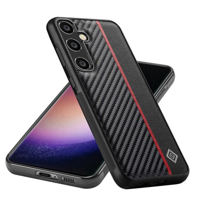LC.IMEEKE 3 in 1 Carbon Fiber Texture Shockproof Phone Case, For Galaxy S26 FE 5G, For Samsung Galaxy S26+ 5G, For Samsung Galaxy S26 Ultra 5G, For Samsung Galaxy S26 5G, For Samsung Galaxy S25 5G, For Samsung Galaxy S25+ 5G                            ...