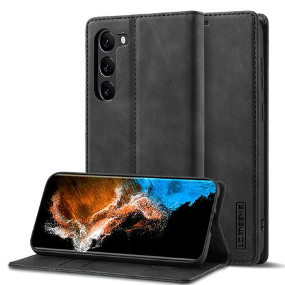 LC.IMEEKE Strong Magnetism Microfiber Leather Phone Case, For Galaxy S26 FE 5G, For Samsung Galaxy S26+ 5G, For Samsung Galaxy S26 Ultra 5G, For Samsung Galaxy S26 5G, For Samsung Galaxy S25 5G, For Samsung Galaxy S25+ 5G, For Samsung Galaxy S25 Ultra ...