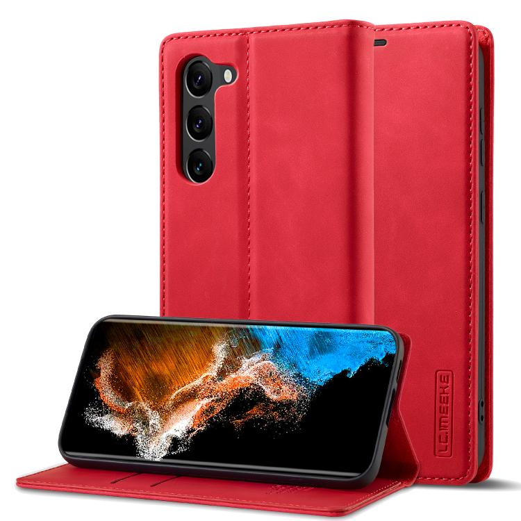 LC.IMEEKE Strong Magnetism Microfiber Leather Phone Case, For Galaxy S26 FE 5G, For Samsung Galaxy S26+ 5G, For Samsung Galaxy S26 Ultra 5G, For Samsung Galaxy S26 5G, For Samsung Galaxy S25 5G, For Samsung Galaxy S25+ 5G, For Samsung Galaxy S25 Ultra ...