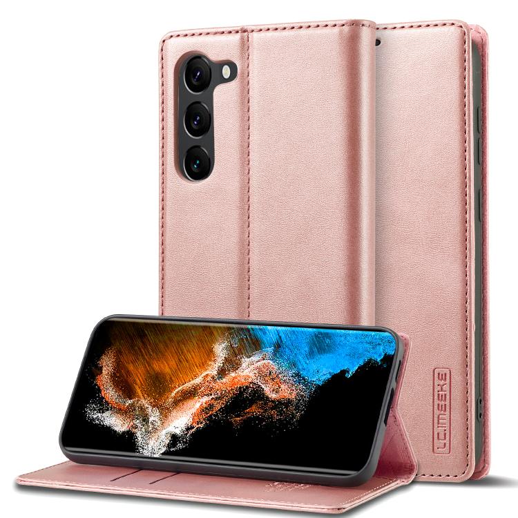 LC.IMEEKE Strong Magnetism Microfiber Leather Phone Case, For Galaxy S26 FE 5G, For Samsung Galaxy S26+ 5G, For Samsung Galaxy S26 Ultra 5G, For Samsung Galaxy S26 5G, For Samsung Galaxy S25 5G, For Samsung Galaxy S25+ 5G, For Samsung Galaxy S25 Ultra ...