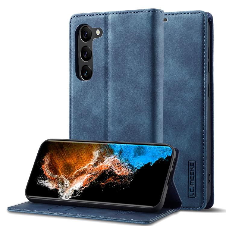 LC.IMEEKE Strong Magnetism Microfiber Leather Phone Case, For Galaxy S26 FE 5G, For Samsung Galaxy S26+ 5G, For Samsung Galaxy S26 Ultra 5G, For Samsung Galaxy S26 5G, For Samsung Galaxy S25 5G, For Samsung Galaxy S25+ 5G, For Samsung Galaxy S25 Ultra ...