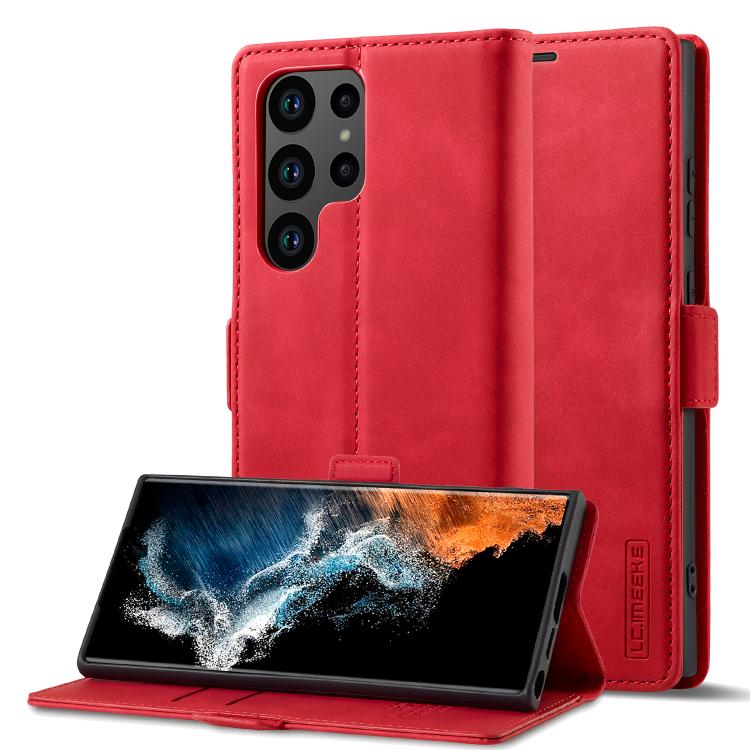 LC.IMEEKE Strong Magnetism Microfiber Leather Phone Case, For Galaxy S26 FE 5G, For Samsung Galaxy S26+ 5G, For Samsung Galaxy S26 Ultra 5G, For Samsung Galaxy S26 5G, For Samsung Galaxy S25 5G, For Samsung Galaxy S25+ 5G, For Samsung Galaxy S25 Ultra ...