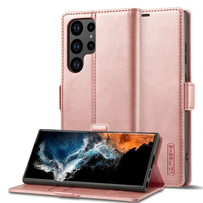 LC.IMEEKE Strong Magnetism Microfiber Leather Phone Case, For Galaxy S26 FE 5G, For Samsung Galaxy S26+ 5G, For Samsung Galaxy S26 Ultra 5G, For Samsung Galaxy S26 5G, For Samsung Galaxy S25 5G, For Samsung Galaxy S25+ 5G, For Samsung Galaxy S25 Ultra ...