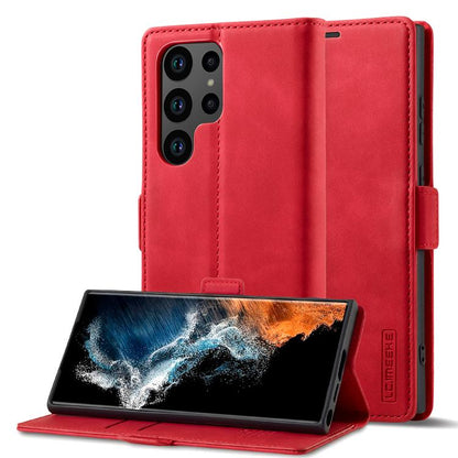 LC.IMEEKE Strong Magnetism Microfiber Leather Phone Case, For Galaxy S26 FE 5G, For Samsung Galaxy S26+ 5G, For Samsung Galaxy S26 Ultra 5G, For Samsung Galaxy S26 5G, For Samsung Galaxy S25 5G, For Samsung Galaxy S25+ 5G, For Samsung Galaxy S25 Ultra ...
