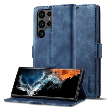 LC.IMEEKE Strong Magnetism Microfiber Leather Phone Case, For Galaxy S26 FE 5G, For Samsung Galaxy S26+ 5G, For Samsung Galaxy S26 Ultra 5G, For Samsung Galaxy S26 5G, For Samsung Galaxy S25 5G, For Samsung Galaxy S25+ 5G, For Samsung Galaxy S25 Ultra ...