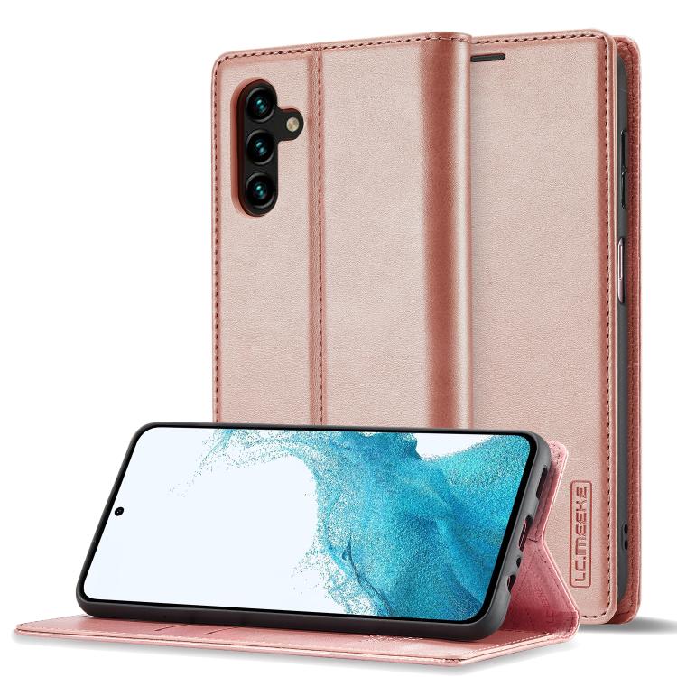LC.IMEEKE Strong Magnetism Microfiber Leather Phone Case, For Galaxy S26 FE 5G, For Samsung Galaxy S26+ 5G, For Samsung Galaxy S26 Ultra 5G, For Samsung Galaxy S26 5G, For Samsung Galaxy S25 5G, For Samsung Galaxy S25+ 5G, For Samsung Galaxy S25 Ultra ...