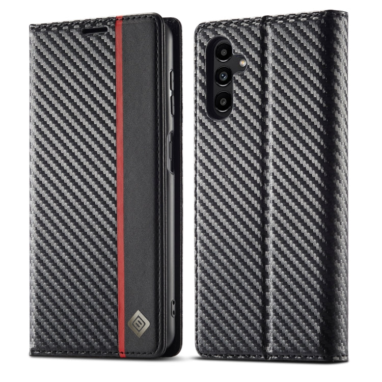 LC.IMEEKE Carbon Fiber Leather Phone Case, For Galaxy S26 FE 5G, For Samsung Galaxy S26+ 5G, For Samsung Galaxy S26 Ultra 5G, For Samsung Galaxy S26 5G, For Samsung Galaxy S25 Edge 5G, For Samsung Galaxy S25 5G, For Samsung Galaxy S25+ 5G              ...