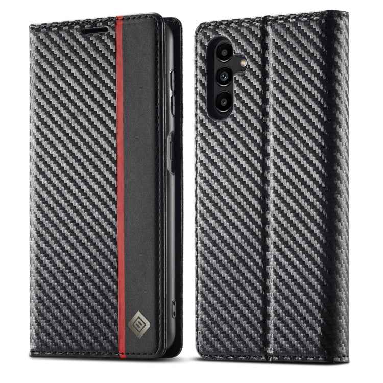 LC.IMEEKE Carbon Fiber Leather Phone Case, For Samsung Galaxy S26+ 5G, For Samsung Galaxy S26 Ultra 5G, For Samsung Galaxy S26 5G, For Samsung Galaxy S25 Edge 5G, For Samsung Galaxy S25 5G, For Samsung Galaxy S25+ 5G, For Samsung Galaxy S25 Ultra 5G   ...